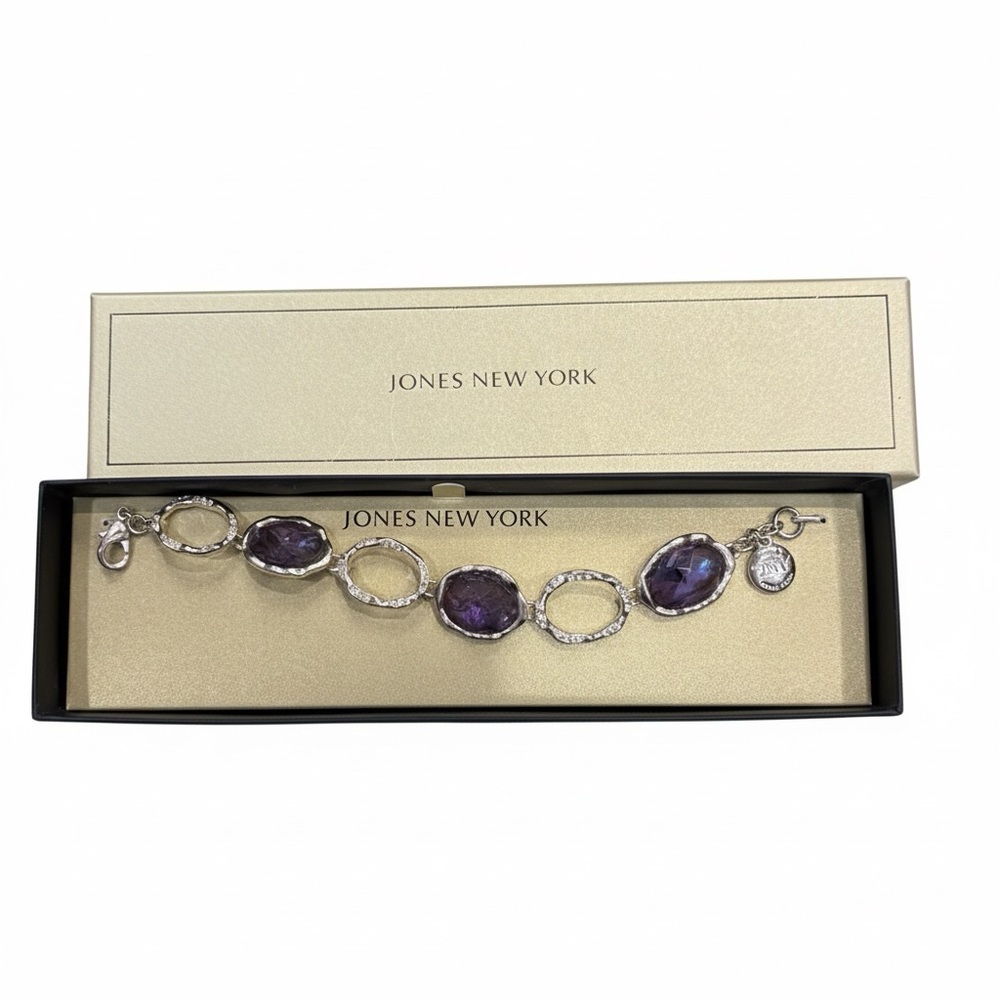 Jones New York Silver and Purple Bracelet